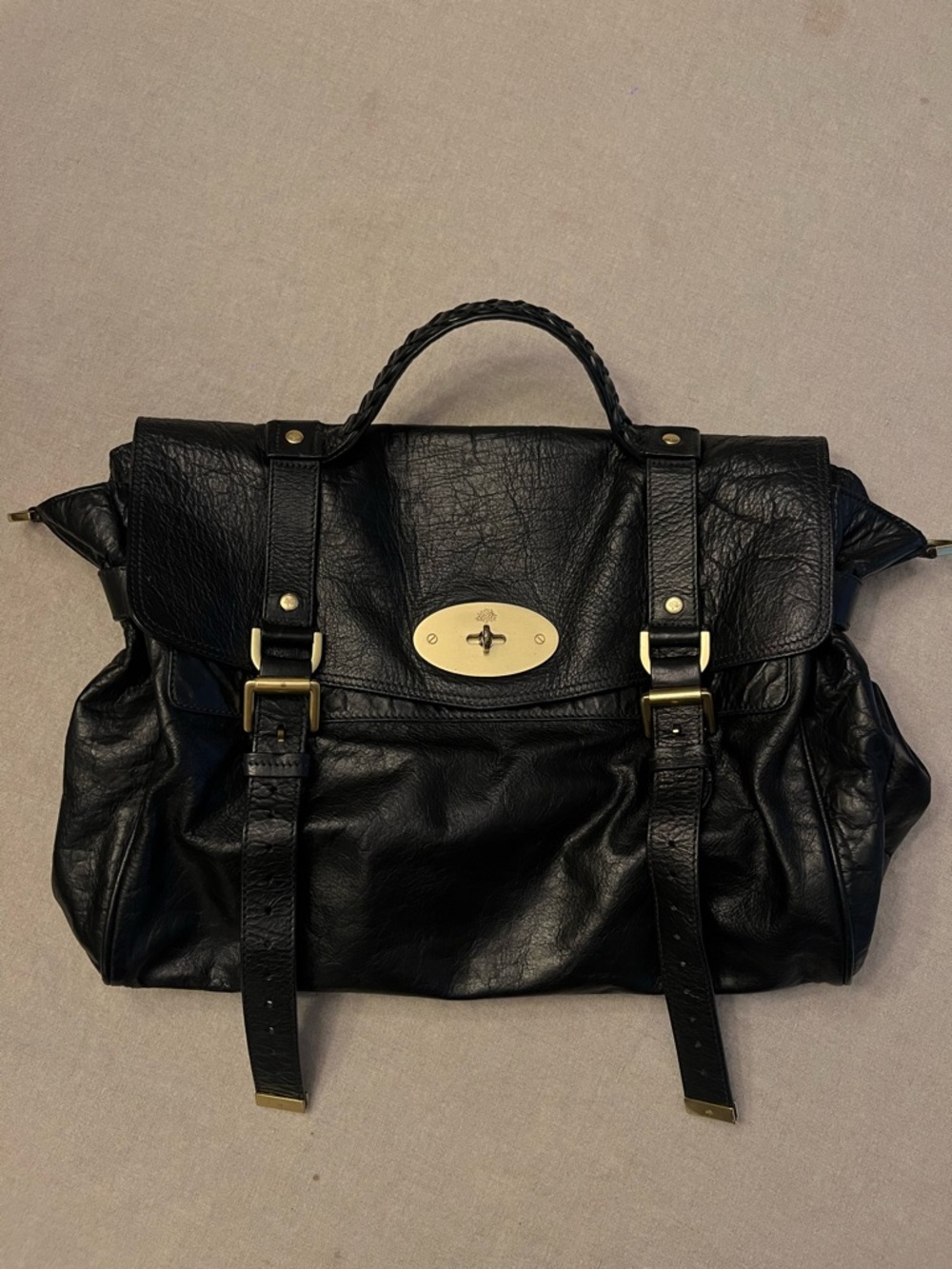 Black Mulberry Oversized Alexa Bag - Picture 2 of 10